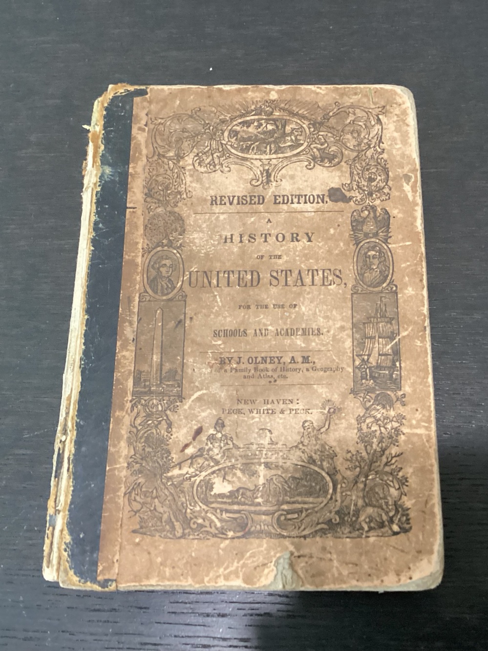 Antique Textbook titled A History of the United States, For the use of Schools